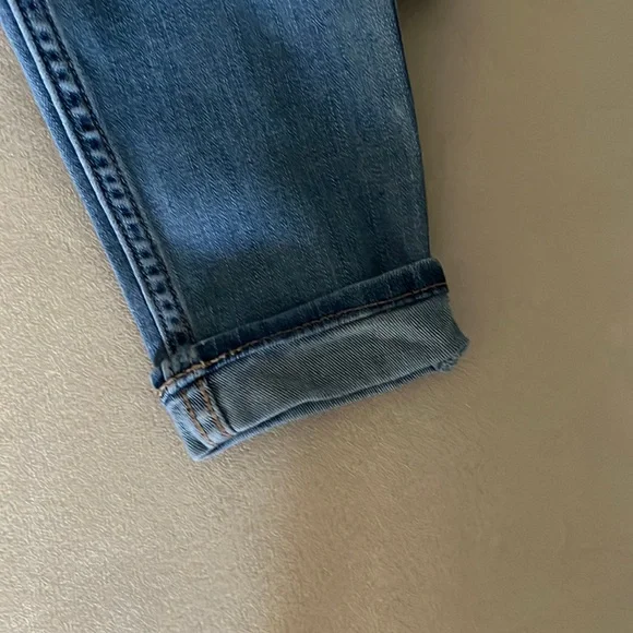 Hollister denim blue jeans low rise super skinny cropped distressed (1 juniors) - Picture 3 of 8